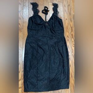 Elegant Black Lace Dress